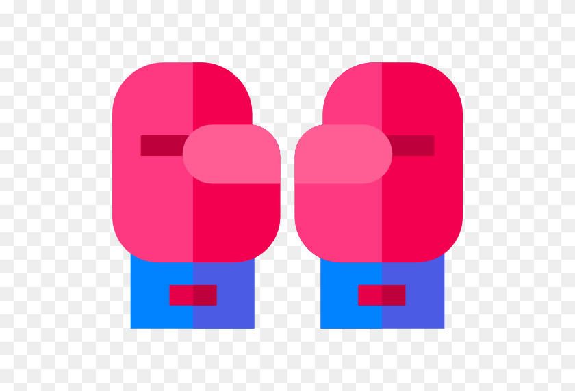 512x512 Boxing Gloves - Pink Boxing Gloves Clipart