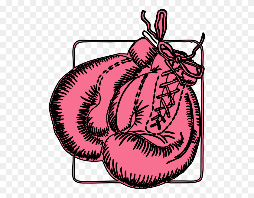516x595 Boxing Gloves Clip Art - Pink Boxing Gloves Clipart
