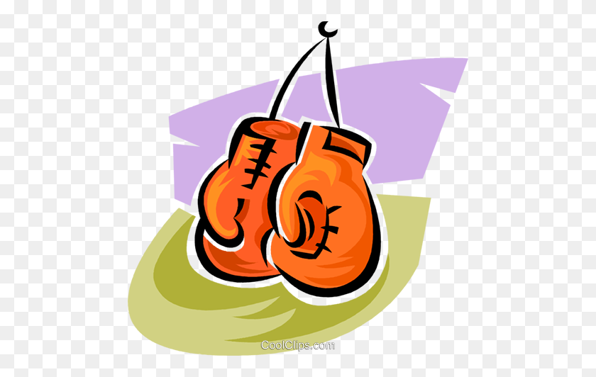 480x472 Boxing Gloves Royalty Free Vector Clip Art Illustration - Boxing Clipart