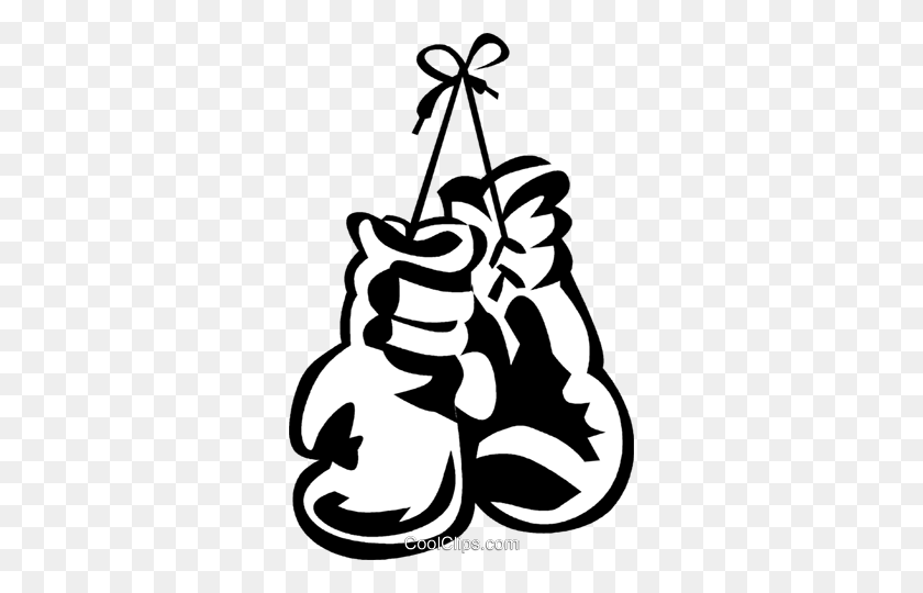 Boxing Gloves Royalty Free Vector Clip Art Illustration - Boxing Gloves Clipart