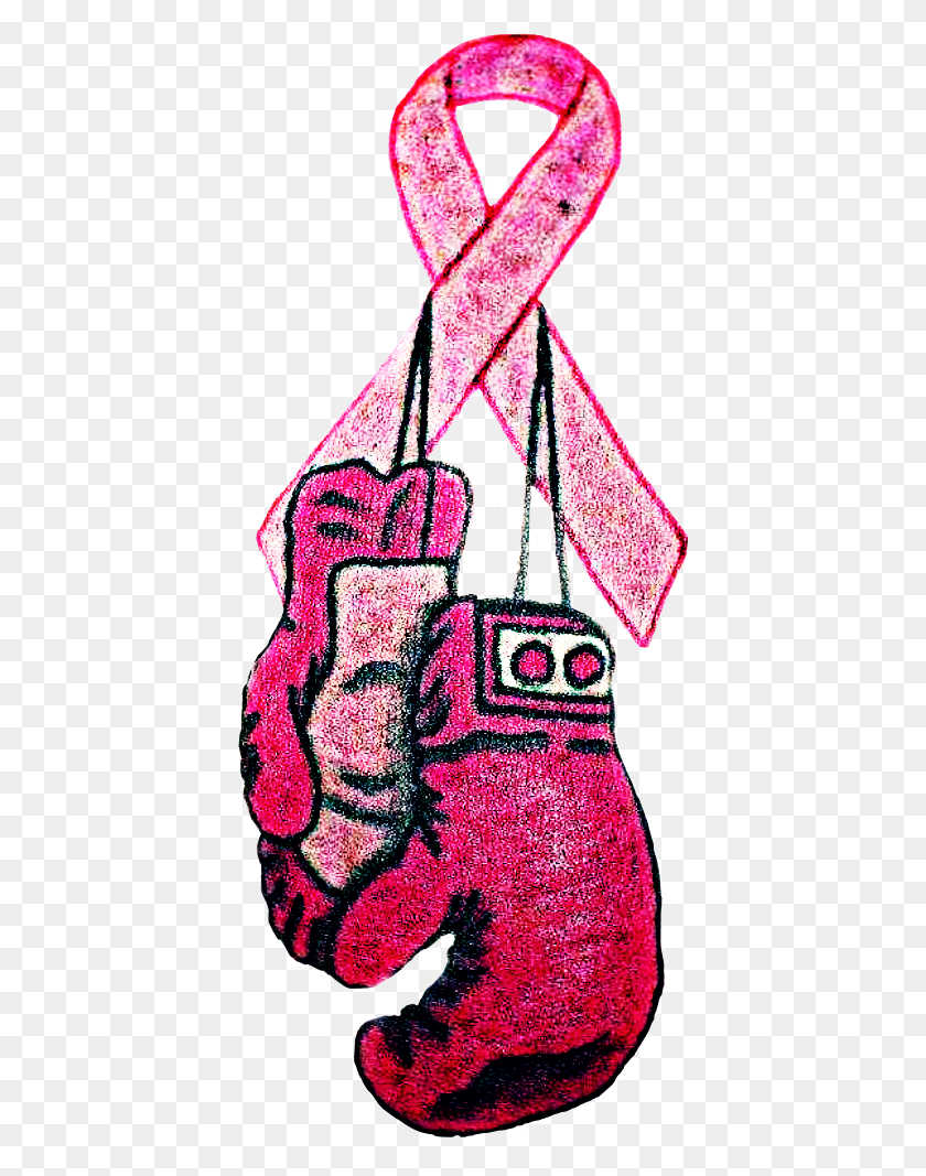 408x1007 Boxing Gloves Sticker Challenge - Pink Boxing Gloves Clipart