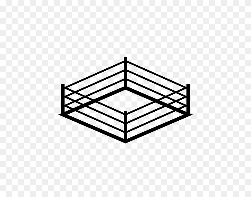 600x600 Boxing Ring Rubber Stamp Stampmore - Boxing Ring PNG