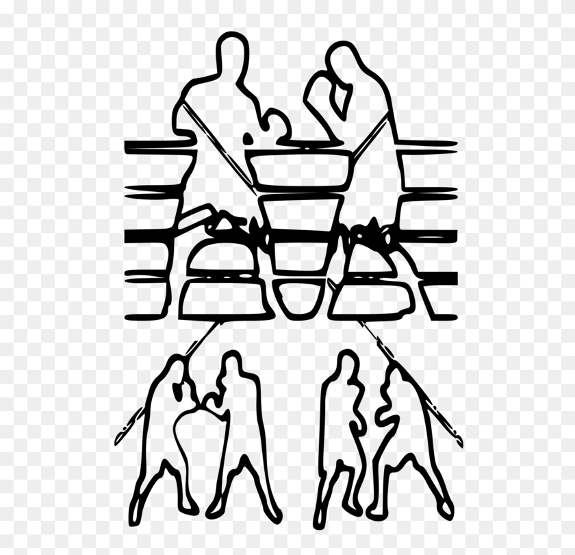 530x750 Boxing Witchcraft Punch Silhouette Magic - Punch Clipart