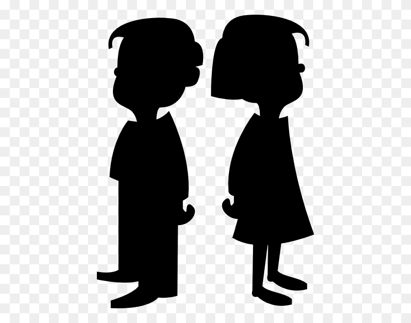 444x600 Boy And Girl Clip Art - Boy And Girl Clipart