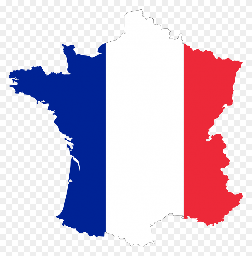 2292x2334 Boy And Girl Holding Flag Of France Illustration French - French Clipart