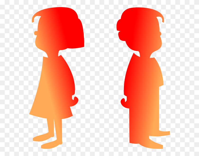 594x598 Boy And Girl Looking L Clipart Clip Art Images - Young Boy Clipart