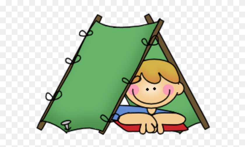 600x446 Boy Camping Free Camp Theme Camping Out Theme Bulletin Boards - Glamping Clipart