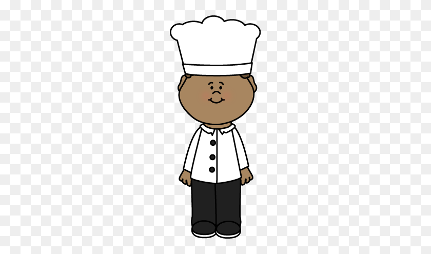 177x435 Boy Chef Clip Art - Bakers Hat Clipart