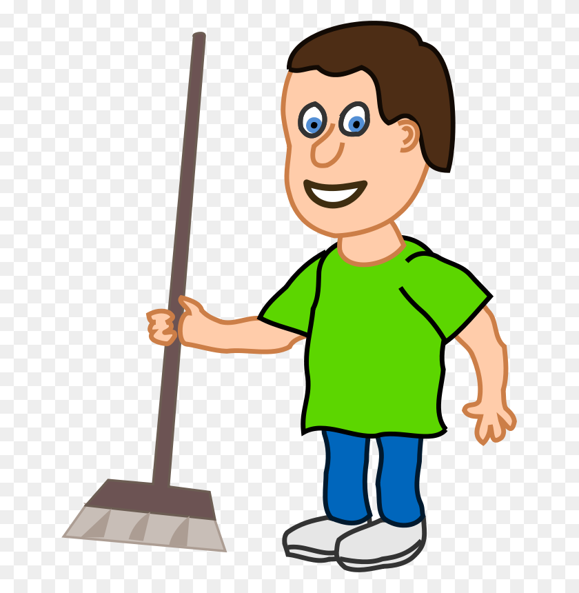 661x800 Boy Cleaning Clipart - Sad Kid Clipart