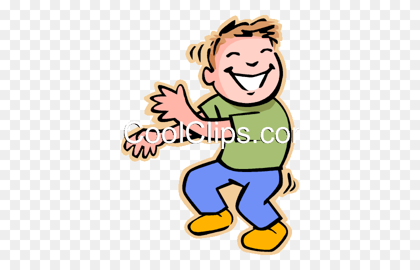 356x480 Boy Dancing Royalty Free Vector Clip Art Illustration - Boy Dancing Clipart