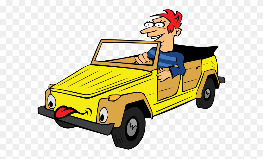 600x448 Boy Driving Car Cartoon Clip Art - Cars 3 Clipart