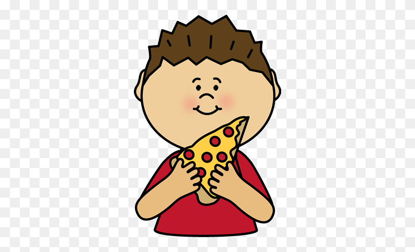 298x450 Boy Eating Pizza Clipart Vector Illustration Of Cartoon Clip Art - Crying Kid Clipart
