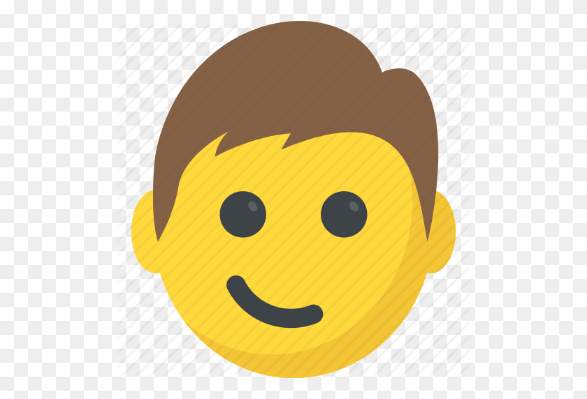 512x512 Boy Emoji, Emoticons, Smiley, Smirking Face, Surprised Icon - Smirk Emoji PNG