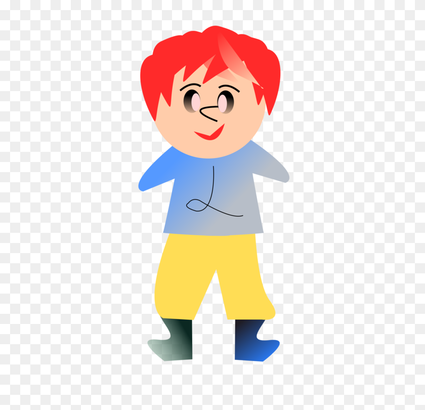 530x750 Boy Ginger Human Toddler - Clipart De Niño Pequeño