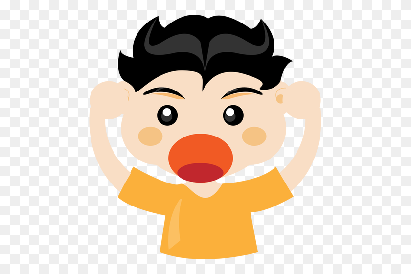 475x500 Boy Making Funny Face Vector Image - Funny Face PNG
