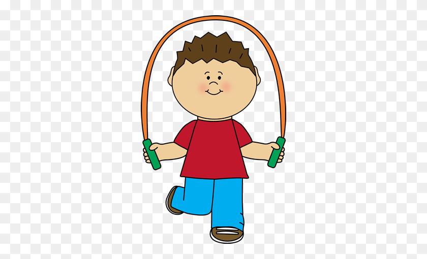 286x450 Boy Playing With Jump Rope Clip Art Clip Art Outside Escola - Rope Circle Clipart