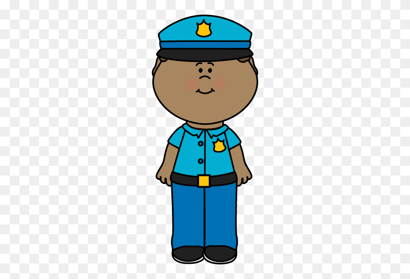 218x512 Niño Oficial De Policía Tema Comunitario Trabajadores Y Líderes Clip - Salario Clipart