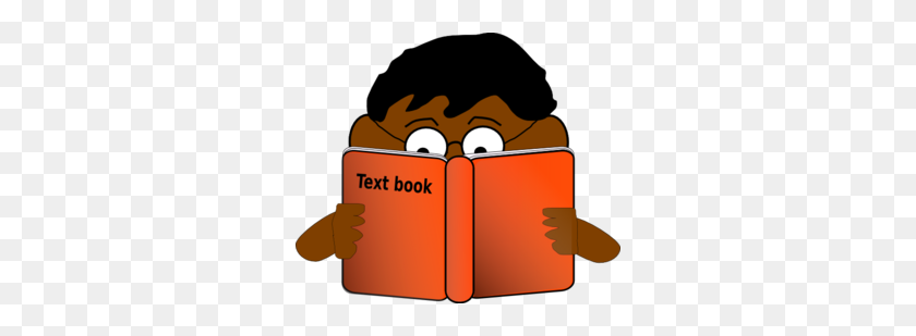 298x249 Boy Reading Book Clip Art - Shared Reading Clipart