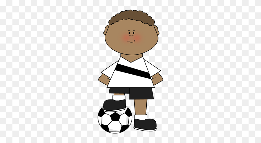 Boy Resting Foot On Soccer Ball Handsome Young Men - Messi Clipart