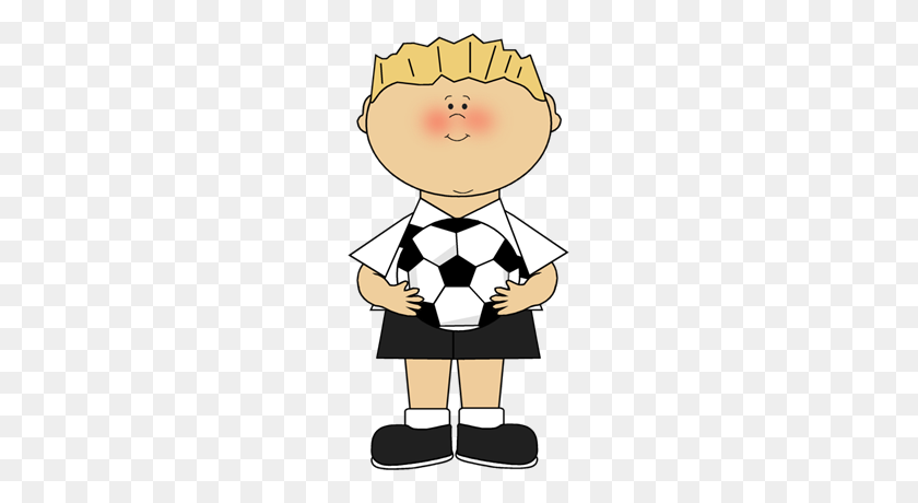 203x400 Boy Soccer Ball Clipart, Explore Pictures - Boy Playing Soccer Clipart