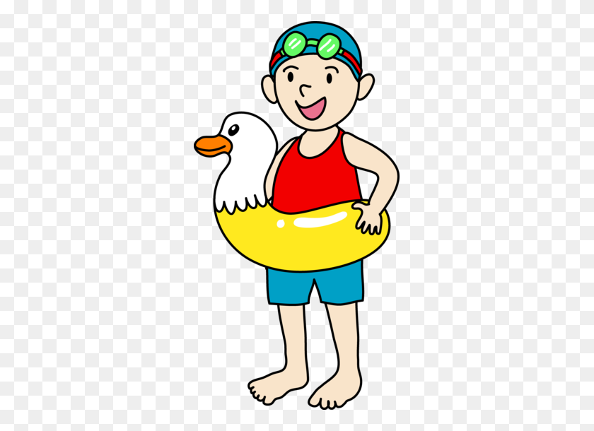 291x550 Boy Swimming Clip Art Bigking Keywords And Pictures - Pool Floatie Clipart