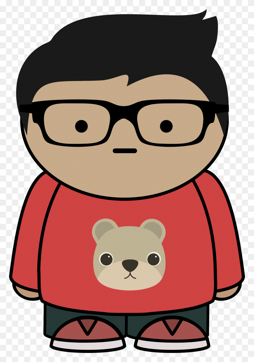 1645x2400 Boy With Glasses Icons Png - Cartoon Glasses PNG
