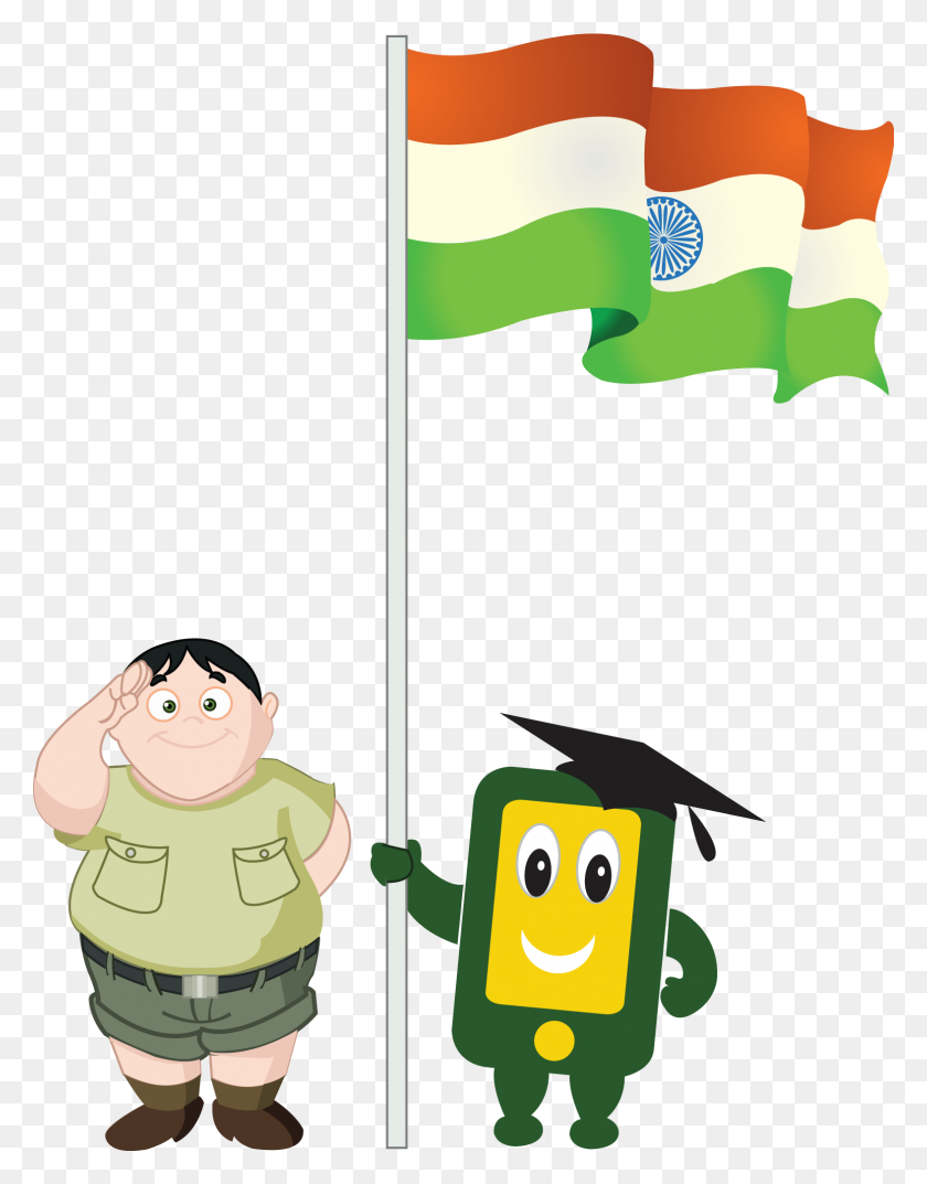 1574x2046 Png Мальчик С Индийским Флагом