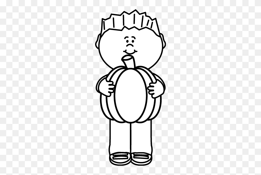 228x505 Boy With Pumpkin Clipart Black And White Collection - Belt Clipart Black And White