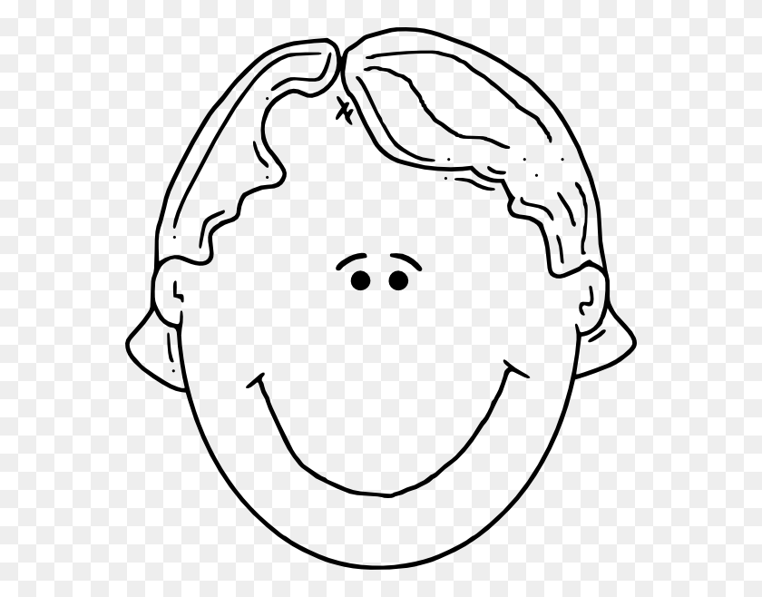 564x598 Boyface Outline Clipart Is - Tortuga Clipart Blanco Y Negro