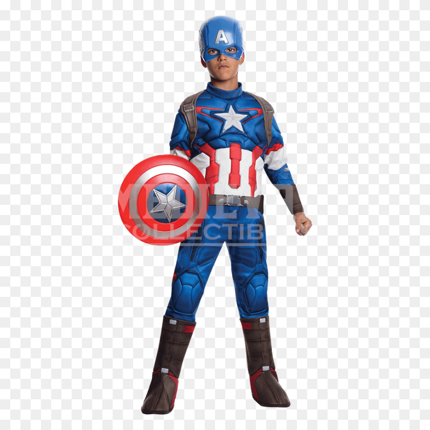850x850 Boys Age Of Ultron Deluxe Captain America Costume - Ultron PNG