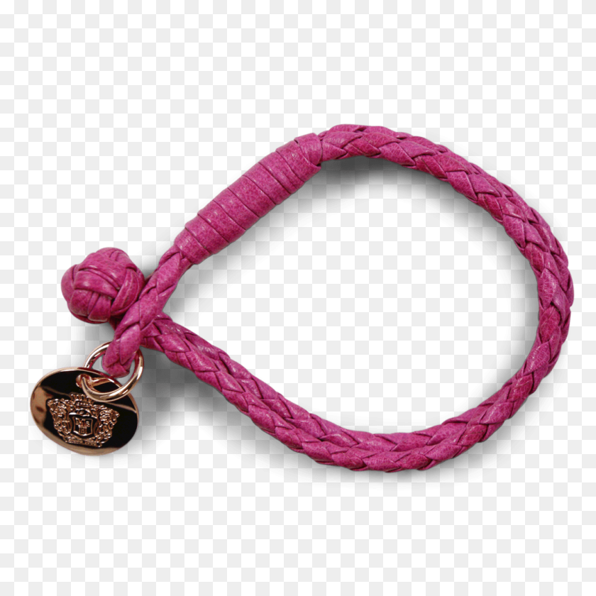 1024x1024 Bracelets Caro Woven Dark Pink Melv Hamilton - Gold Rose PNG