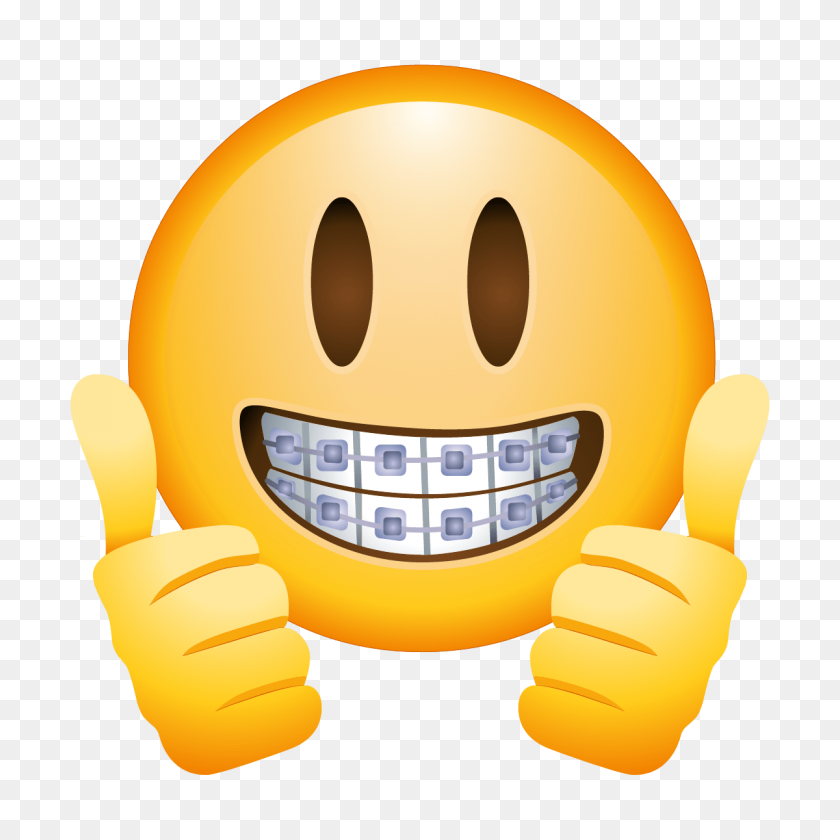 1200x1200 Braces Face Emoji Transparent Png - Smile Emoji PNG