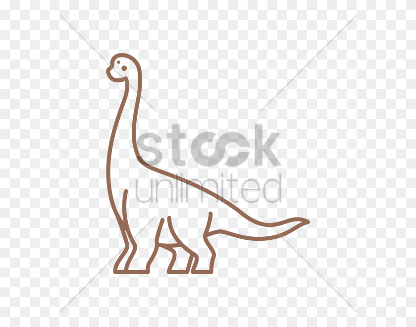 600x600 Брахиозавр Векторное Изображение - Брахиозавр Png