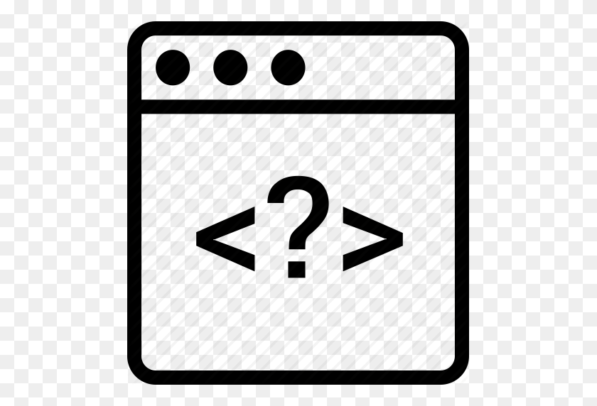 481x512 Brackets, Browser, Display, Mark, Question, Window Icon - Brackets PNG