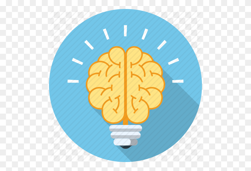512x512 Brain, Bulb, Business, Creative, Idea, Mind, Power Icon - Mind PNG