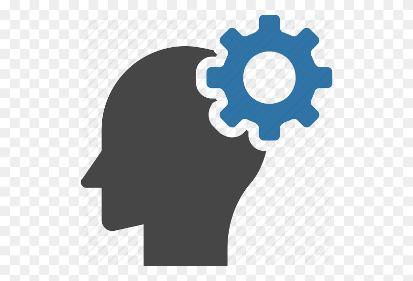 512x512 Brain, Gear, Head, Innovation, Intelligence, Mind, Solution, Think - Brain Gears Clipart