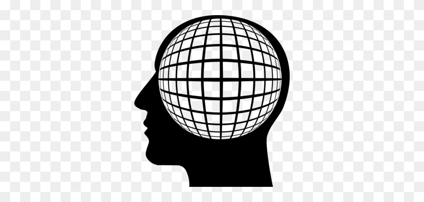 308x340 Brain Head Rumination Hexagon Health - Brain In Head Clipart
