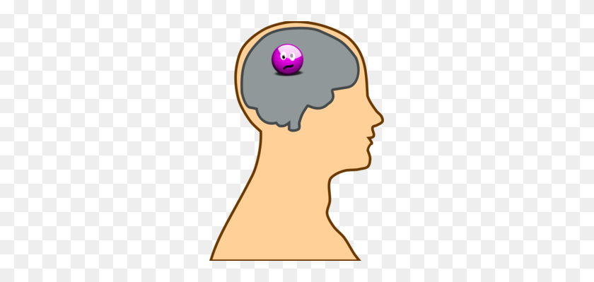 247x339 Brain One Track Mind Human Body Sexual Addiction - Thinking Brain Clipart