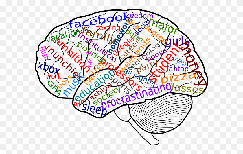 600x475 Клипарты Мощности Мозга - Думающий Мозг Клипарт