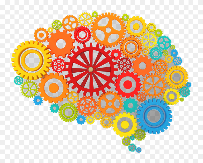 800x632 Brain With Gears Clipart Clip Art Images - Thinking Brain Clipart For Kids