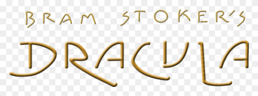 1920x630 Bram Stoker's Dracula Movie Horizontal Gold Logo - Gold Letters PNG