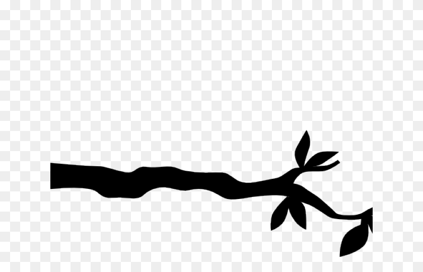 640x480 Branch Clipart Jungle Tree Branch - Tree Branch Clipart Black And White