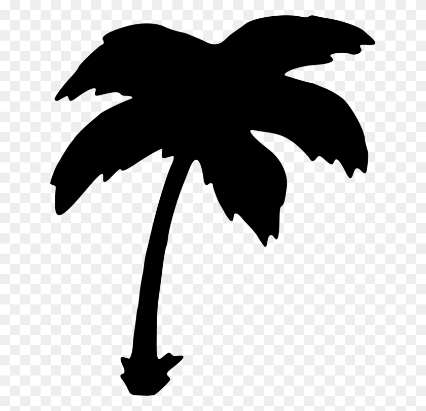 Branch Silhouette Computer Icons Black And White Drawing Free - Palm ...