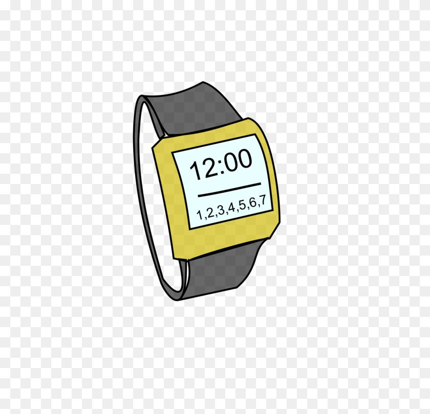 530x750 Brand Logo Line Digital Clock Watch - School Clock Clipart