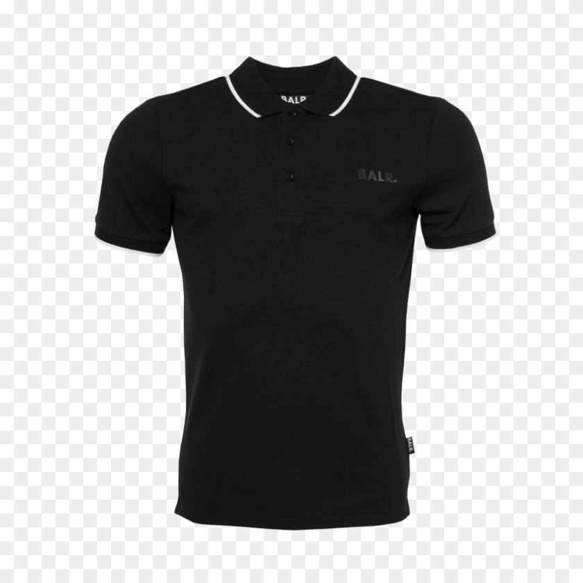 800x800 Рубашка Поло С Металлическим Логотипом Бренда Черная На Официальном Сайте Balr - Логотип Поло В Формате Png