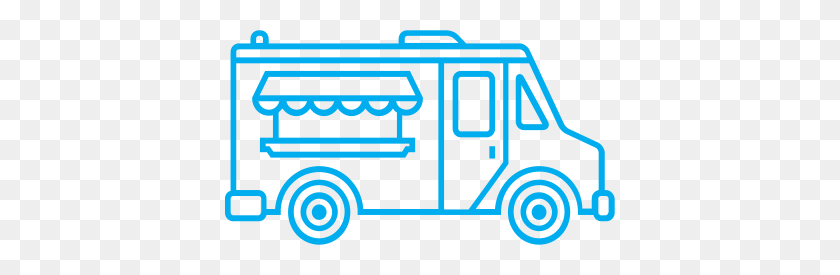 390x215 Фирменные Рекламные Акции Food Truck Экспериментальный Маркетинг - Клип-Арт Food Truck