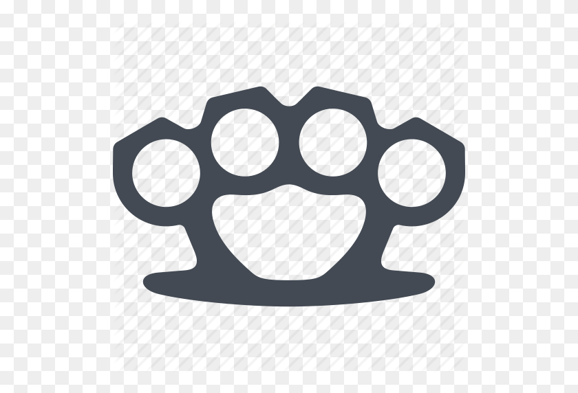 512x512 Brass Knuckles, Cold Warms, Instrument Of Crime, Steel Arms Icon - Brass Knuckles PNG