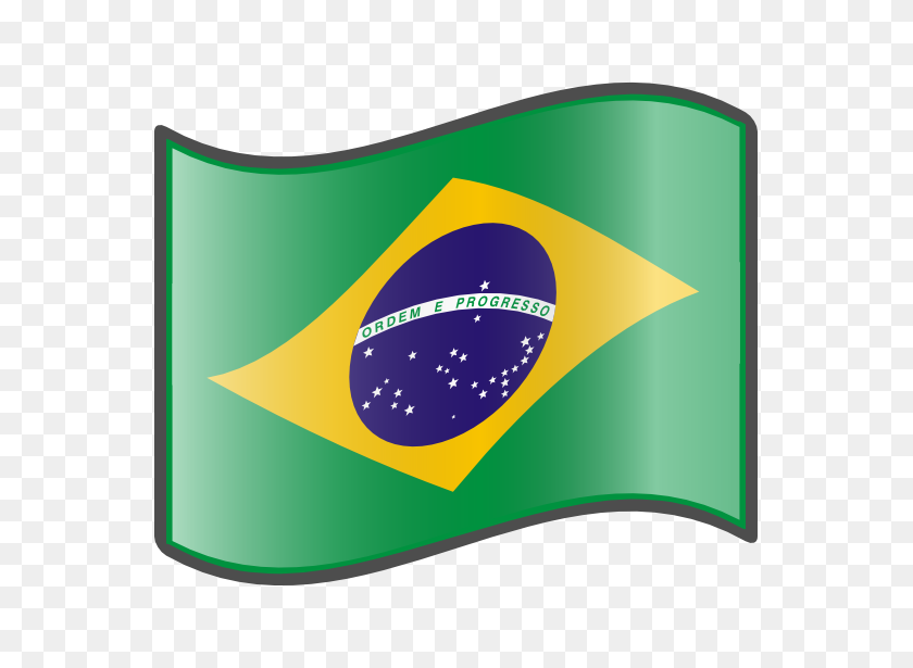 555x555 Clipart De La Bandera De Brasil - Clipart De La Bandera Italiana