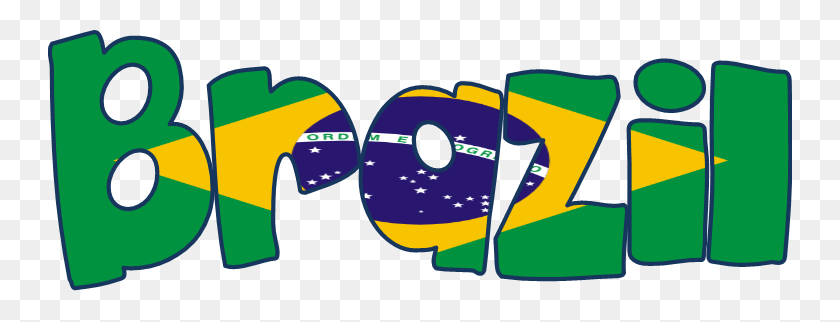 744x262 Png Флаг Бразилии