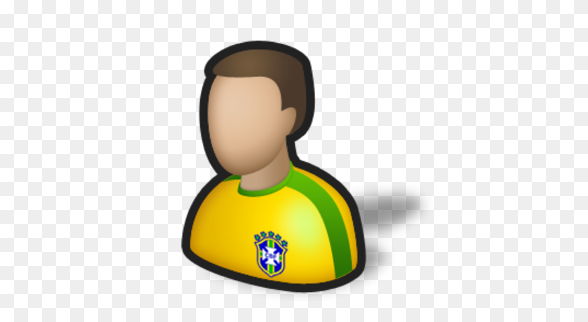 400x400 Бразилия, Футбол, Люди, Игрок, Футбол, Значок Спорта - Футболист Png